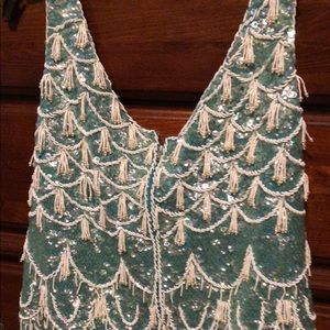 Stunning Vintage sequin and beaded glamour top